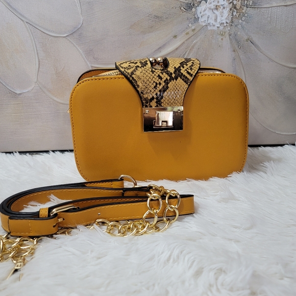 Jolene Couture Bags Crossbody Bag Yellow Poshmark